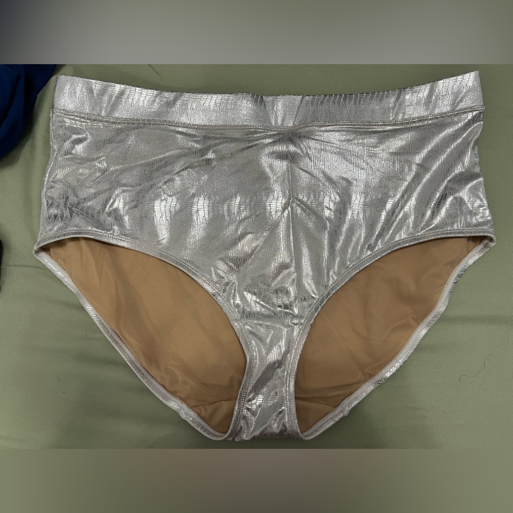 Lane Bryant Silver Bikini Bottoms